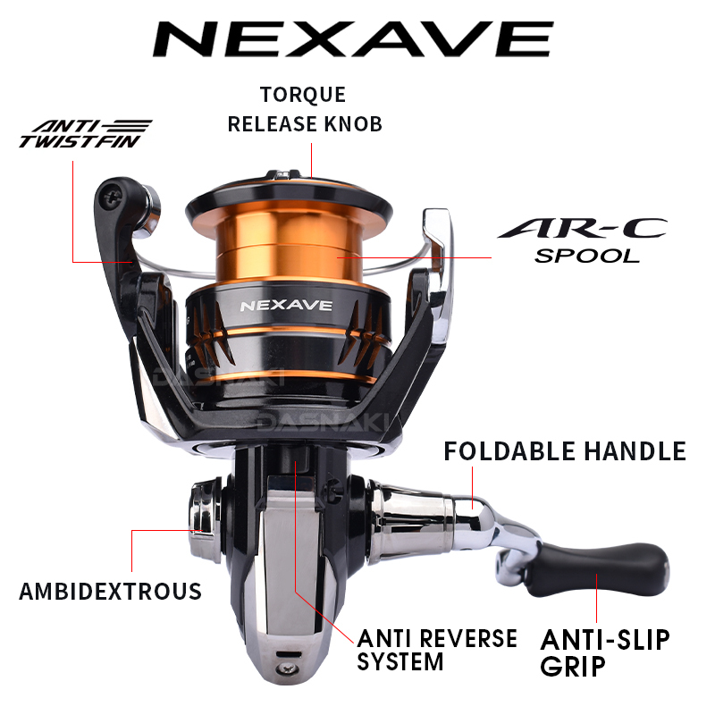 Shimano 2026 NEXAVE Spinning R - Daiwa Reel Fuego 评论和价格
