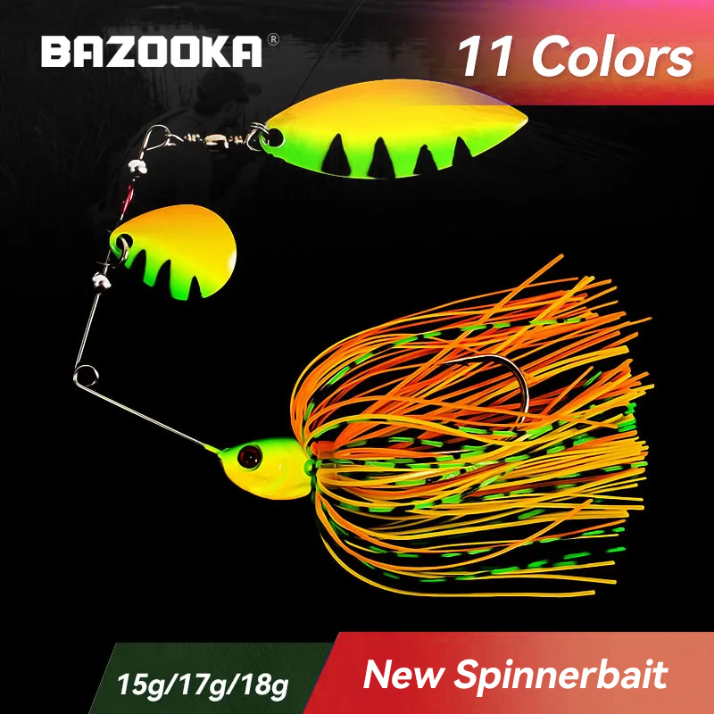 Bazooka 15g 18g Spinnerbait Fi - Fishing Lure Spoon 评论和价格
