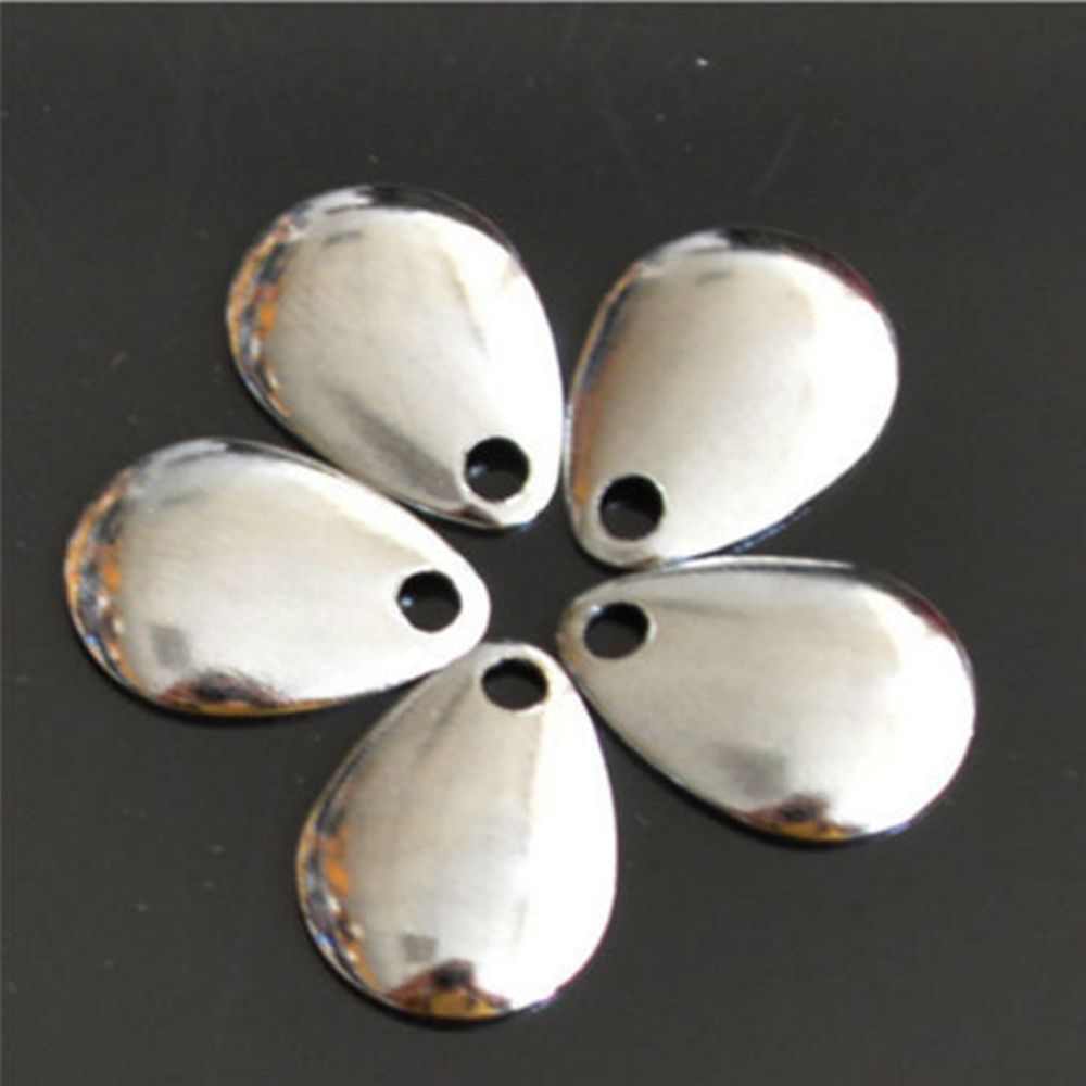 50PCS Silver Smooth Nickel Seq - Fishing Lure Spoon 评论和价格