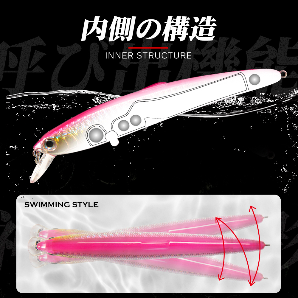 Hunthouse Saruna Minnow Jerkba - Fishing Lure Topwater 评论和价格